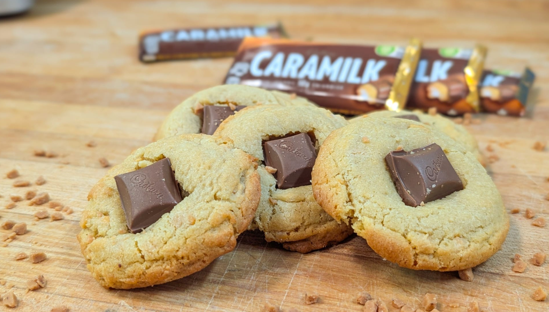Caramel Stuffed Cookie