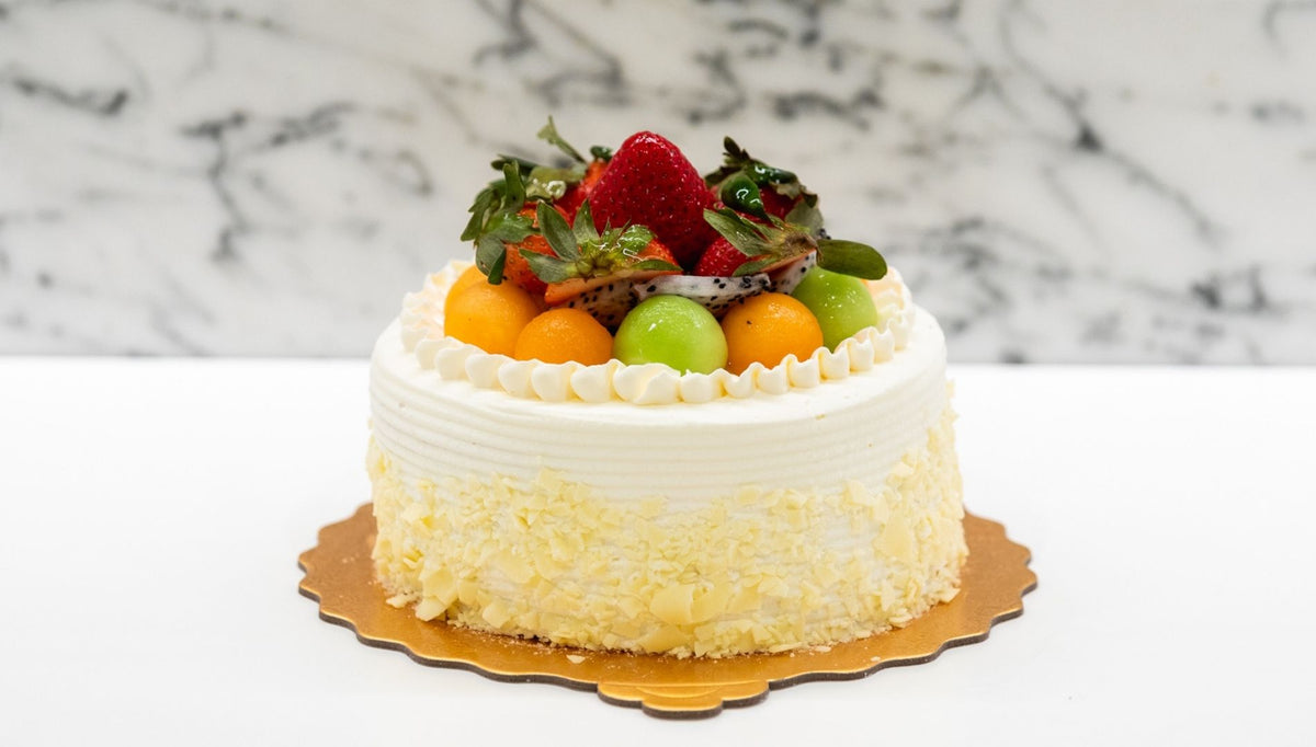 Vancouver Best Cakes- Mixed Fruit Cake with Fresh Whipped Cream ...