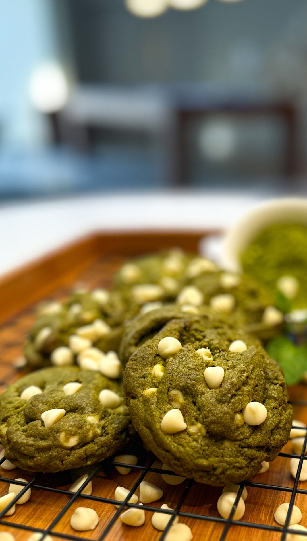 Matcha & White Chocolate Cookies