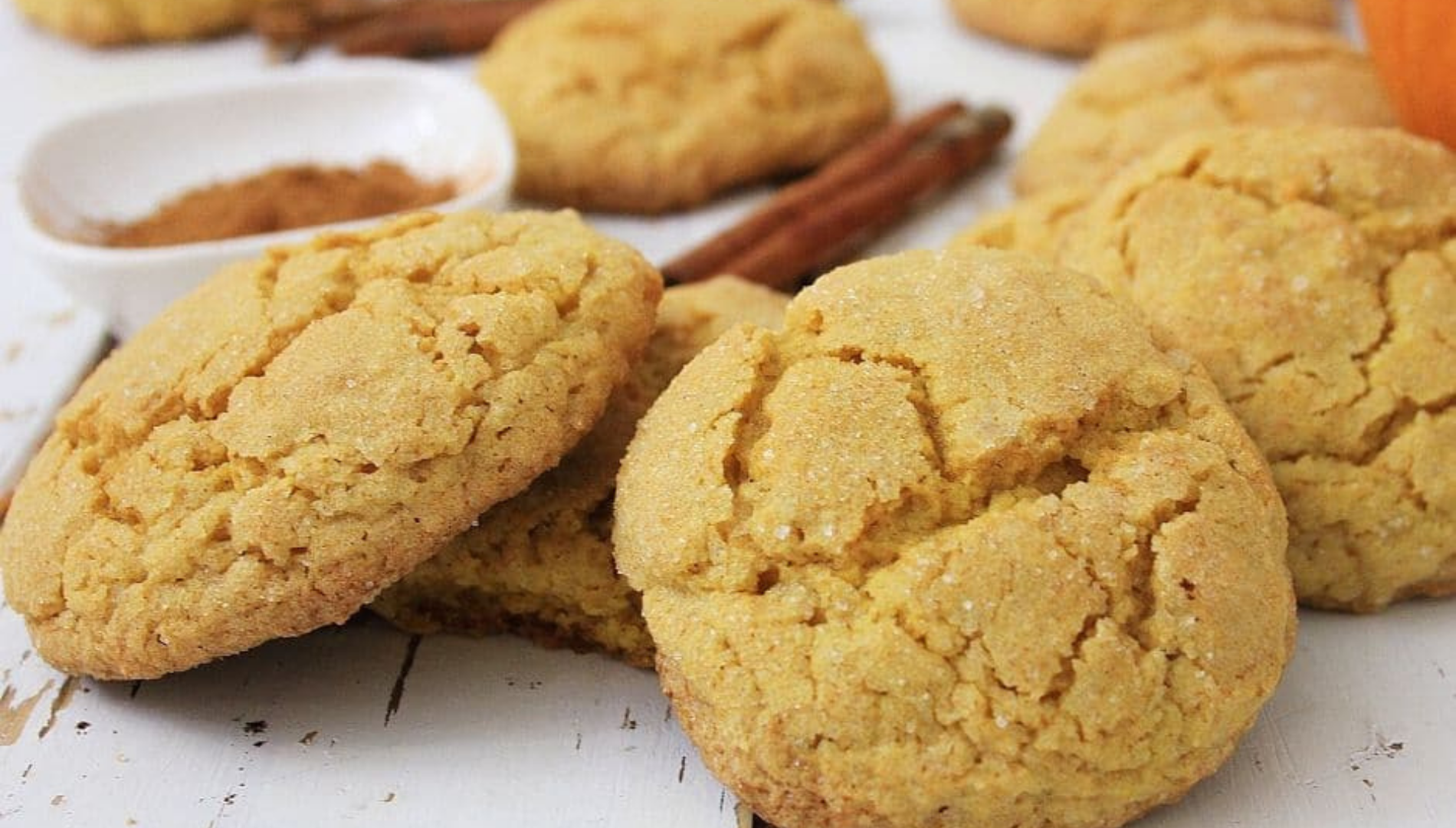 Pumpkin Spice Snickerdoodle Cookies