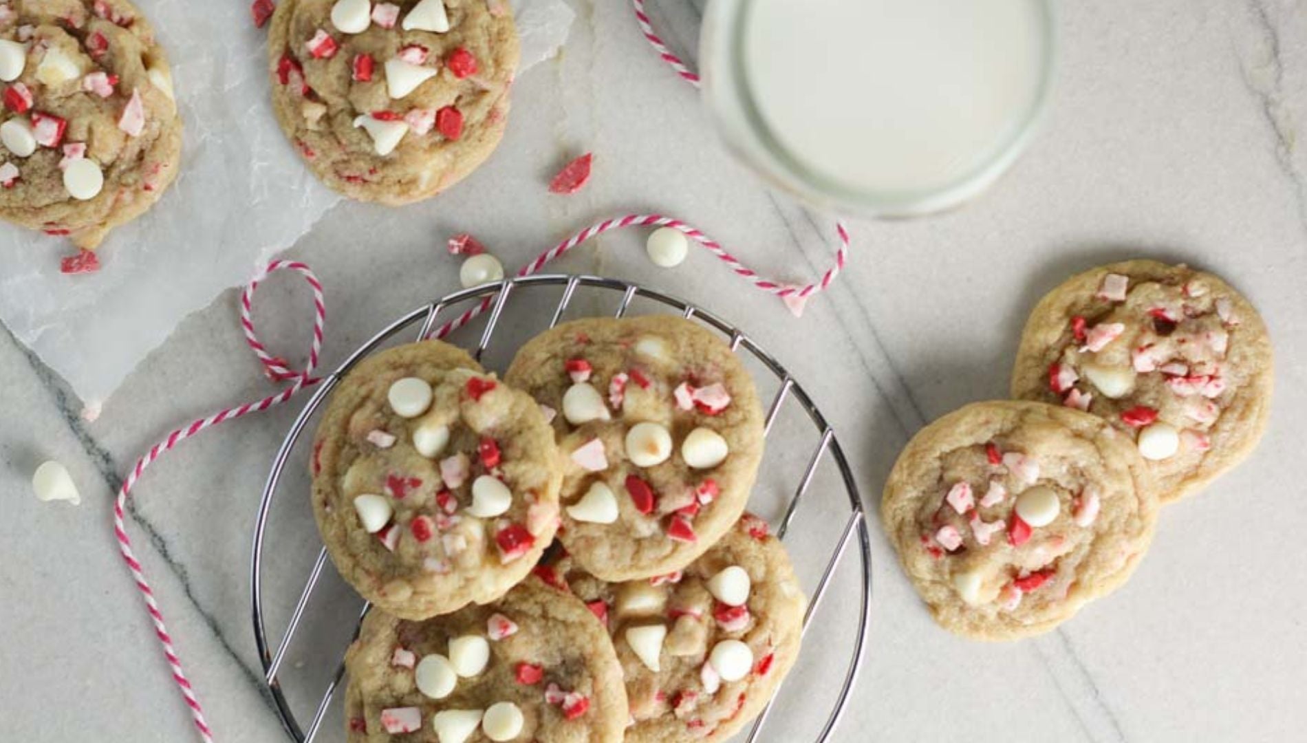 Peppermint & White Chocolate Cookies